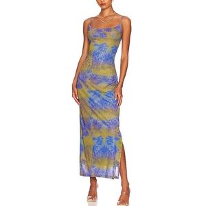Miaou X 'Paloma' Blue Elsesser Thais Dress Size S